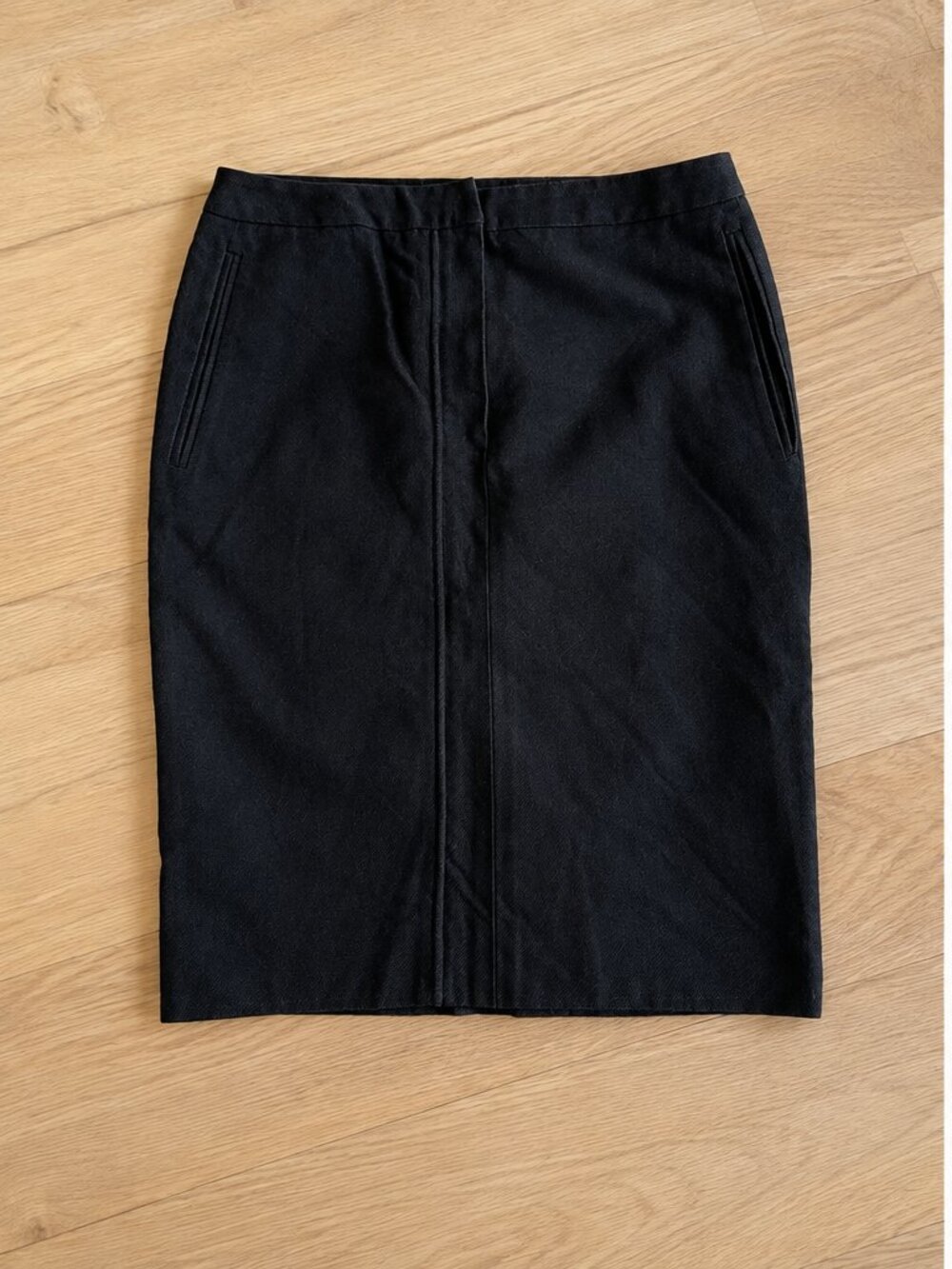 Yves Saint Laurent Rive Gauche Cotton Pencil Skirt